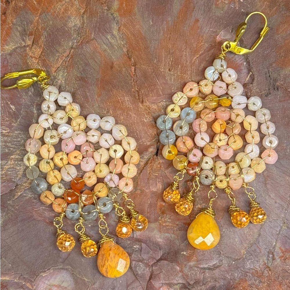 New Anthropologie Genuine Gemstone Earrings Nakamol